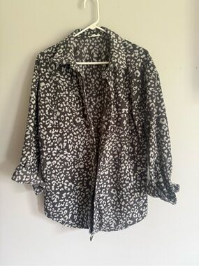Maurcies Leopard Print Shacket